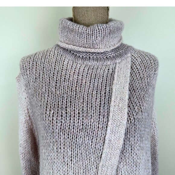 Bitte Kai Rand Turtleneck Sweater with Split Front Opening | Size M - Picture 3 of 7